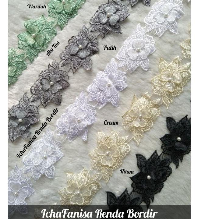 Model Baru.. Renda Bordir Bunga Organza 3/Renda Rollan