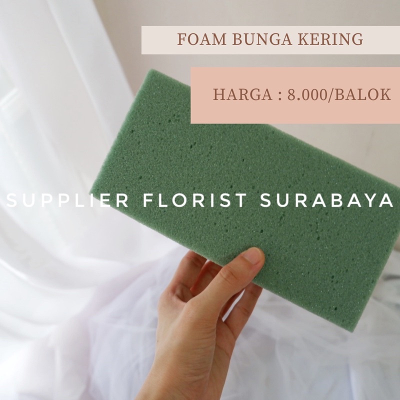 foam bunga kering / putek kering / oasis kering / foam kering / busa bunga kering