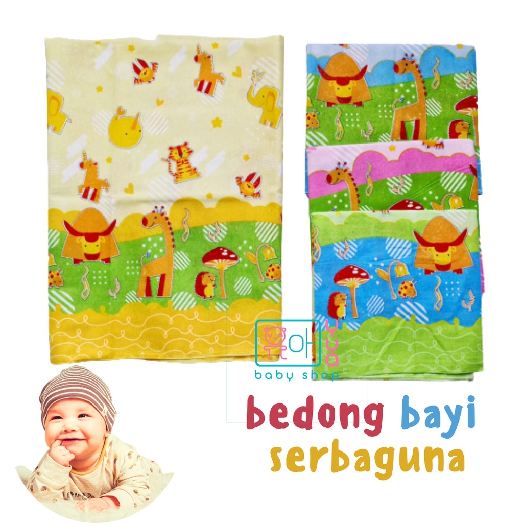 Kain Selimut Bedong Gedong Alas Perlak Bayi Motif Ukuran Katun Flanel Prenel Pernel Unwoven Serbagun