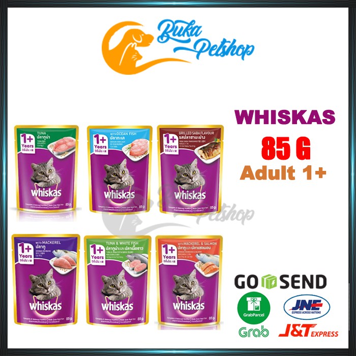 Makanan Kucing Whiskas Pouch 85g