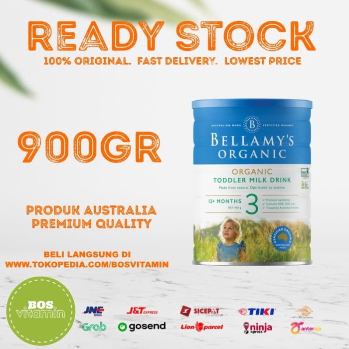 Bellamy's Organic Step 3 Organic Toddler Milk - 900g