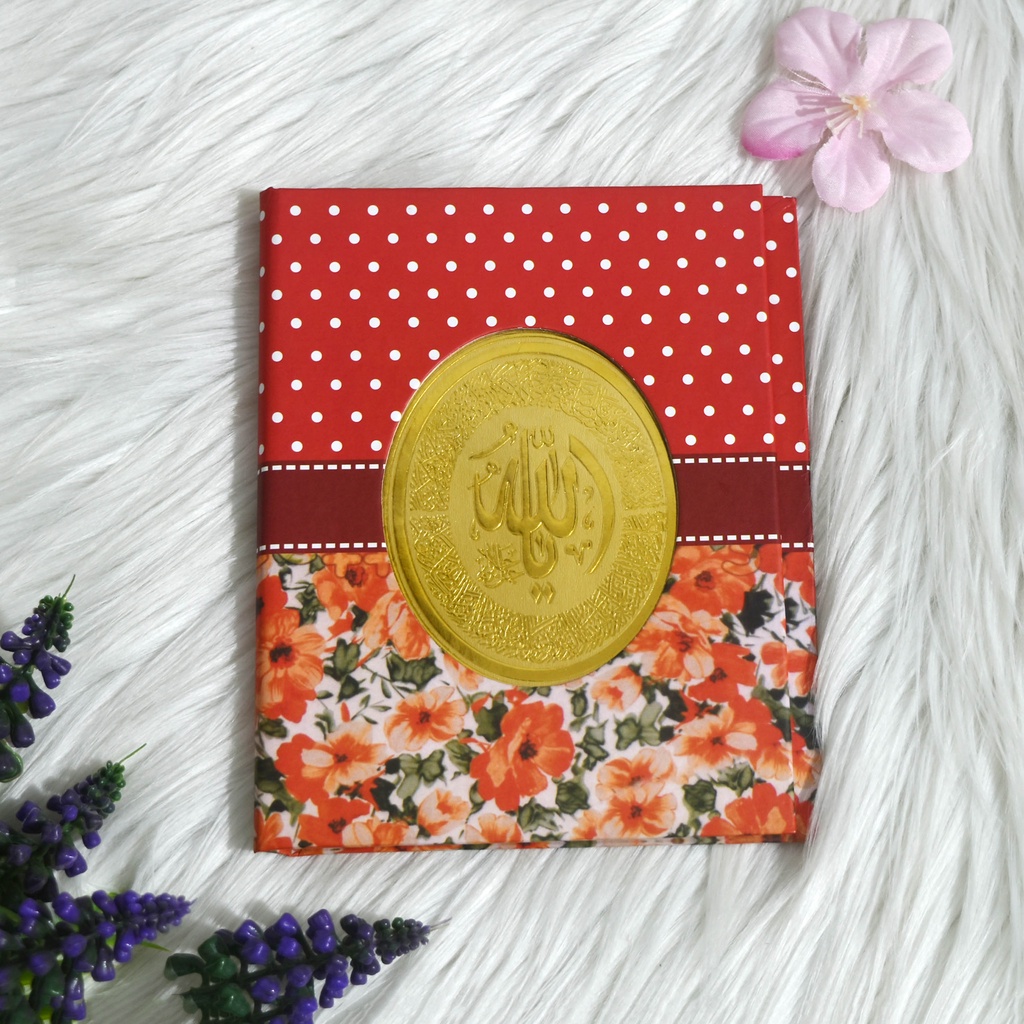Cetak Buku Yasin isi 208 Mattepaper HardCover Custom bunga Merah