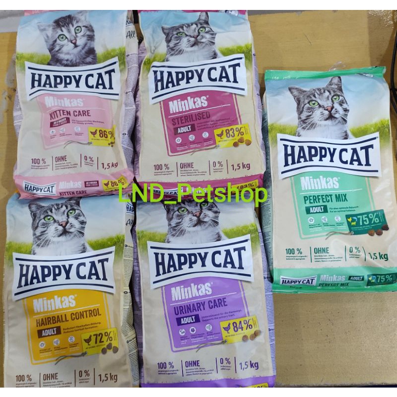 Happy Cat Kitten 1,5Kg FRESHPACK / Happy Cat Perfect Mix 1,5Kg FRESHPACK/ Happy Cat Sterilised 1,5Kg