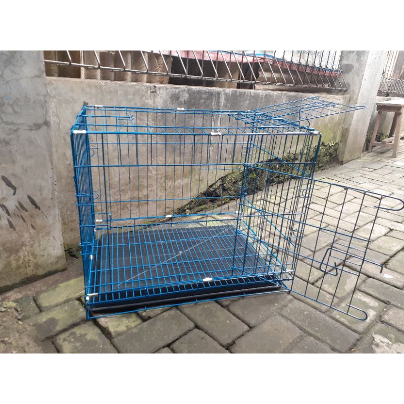 kandang kucing marmut kelinci dll besi tebal ukuran M