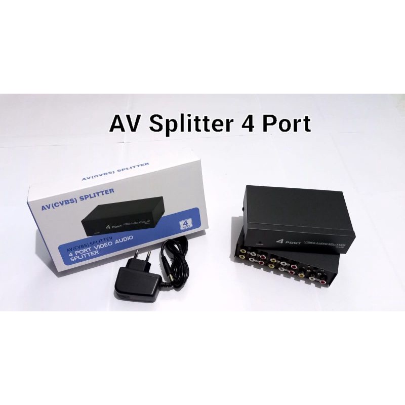 Audio Video Splitter 4 Port