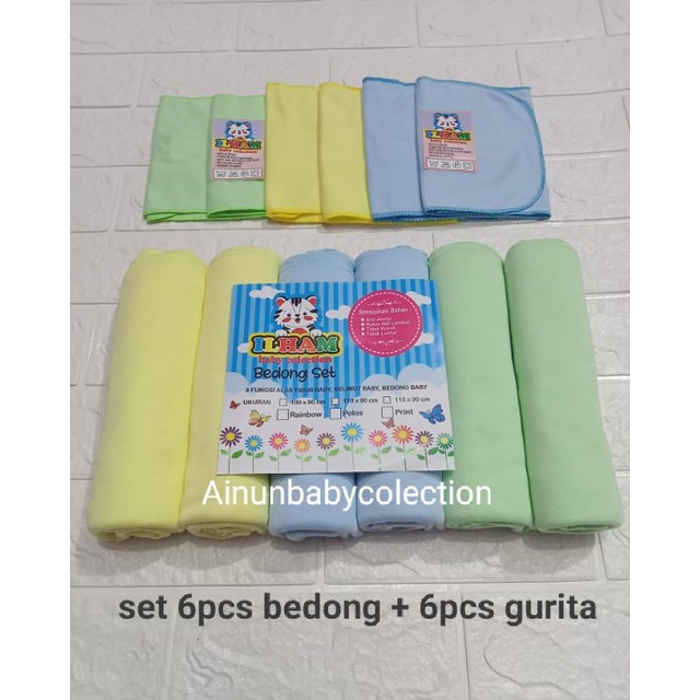 PROMO !!! Terbaru !! set 6pcs bedong + 6pcs gurita rekat