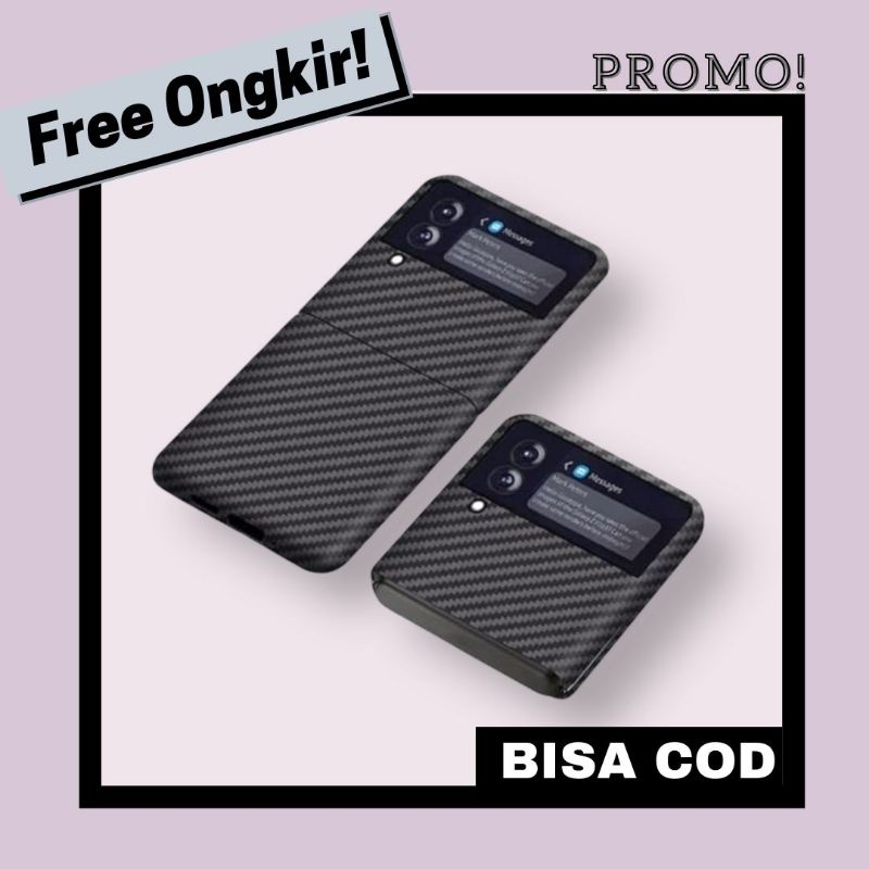 CASING  SAMSUNG GALAXY Z FLIP3 5G FLIP 3 KEVLAR CARBON ORIGINAL