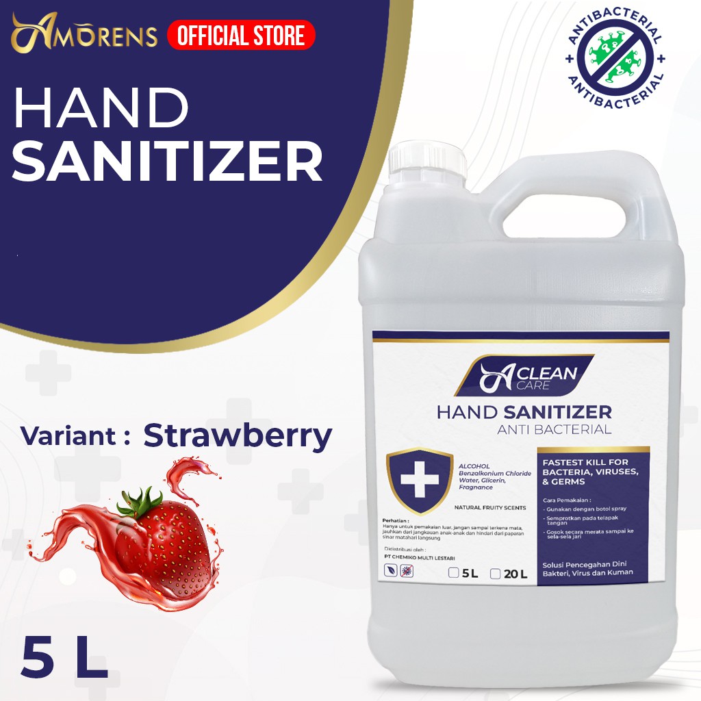 HAND SANITIZER CAIR 5 Liter (non-gel) refill spray  / Sanitizer Kemenkes