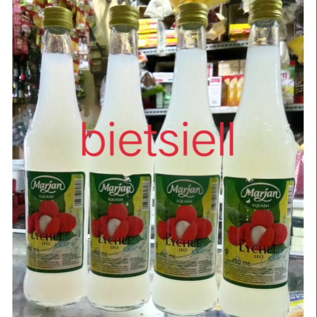 

marjan squash sirup leci lychee 450 ml 12 btl per karton