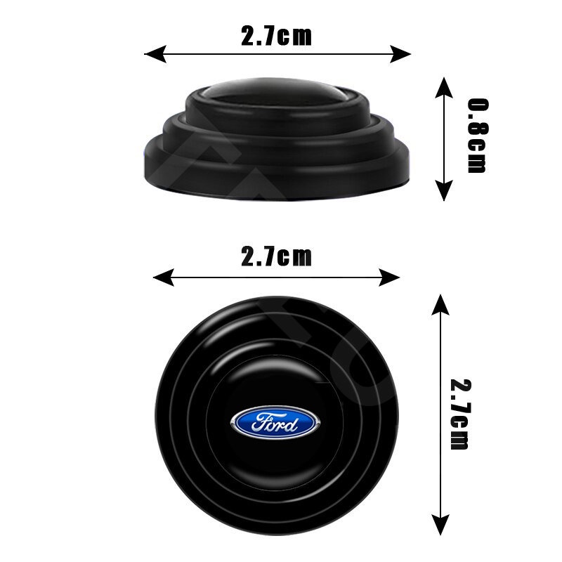 4/8/12 Pcs Bagasi Pad Pintu Shock Stiker Universal Absorber Buffer Bantal Peredam Suara Untuk Ford Fiesta Ranger Ecosport Focus Everest Mustang