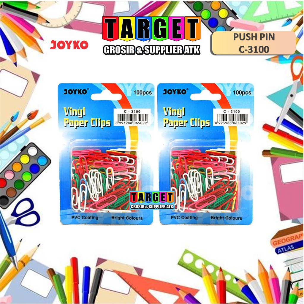 

PAPER CLIP / KLIP / PENJEPIT KERTAS JOYKO C-3100