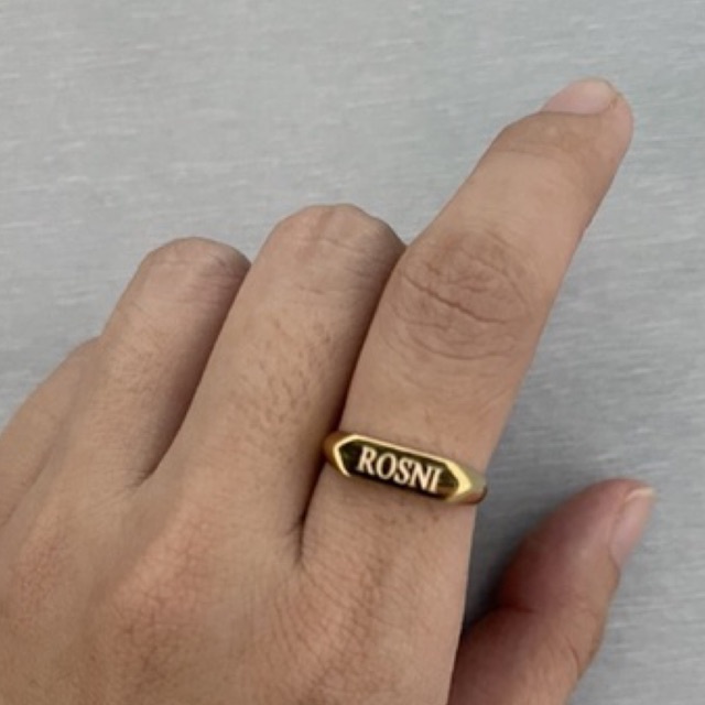 cincin nama bisa request nama cincin inisial cincin couple emas asli kadar 875