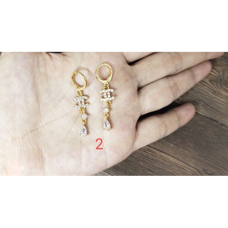 Fifi Fashion Anting Xuping Gantung 1 Model Perhiasan Lapis Emas 12#