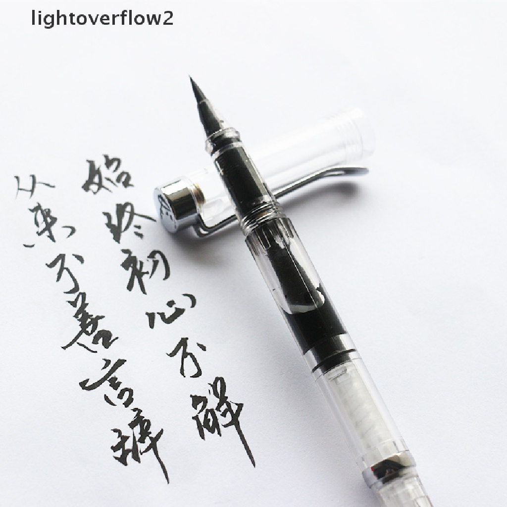 (lightoverflow2) Pena Kuas Cat Air Transparan Bisa Diisi Ulang