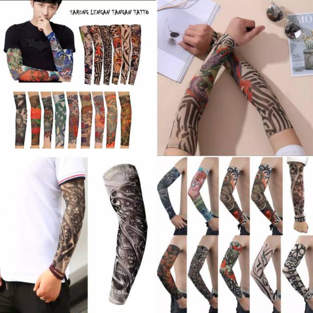 Sarung Lengan Tangan Tatto Manset Tangan Motif Tatto Shopee Indonesia