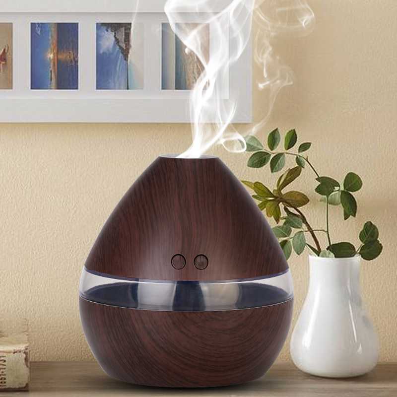 Taffware Air Humidifier Aromatherapy Oil Diffuser Wood 300ml Humi H218