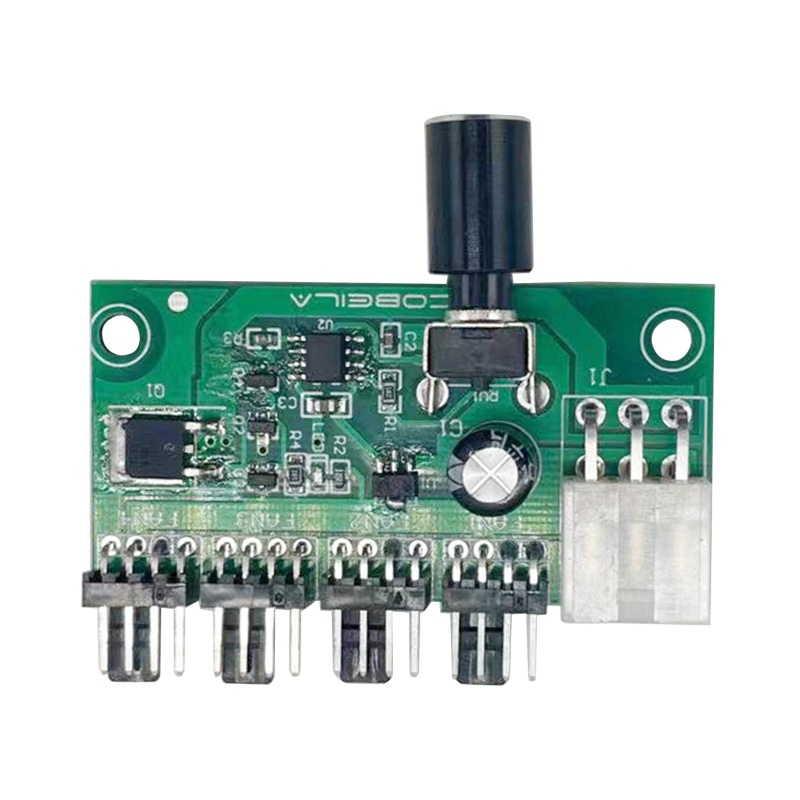 Btsg Chassis Fan Hub CPU Pendingin 4port 12V Ke Fan-Header Dengan 4pin PWM Controller Didedikasikan Regulator Komputer