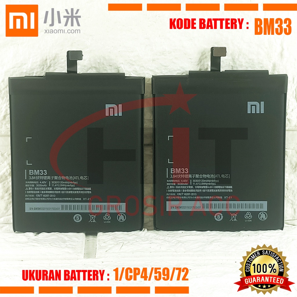 Baterai Battery Original XIAOMI BM-33, BM33, Mi 4i, Mi4i