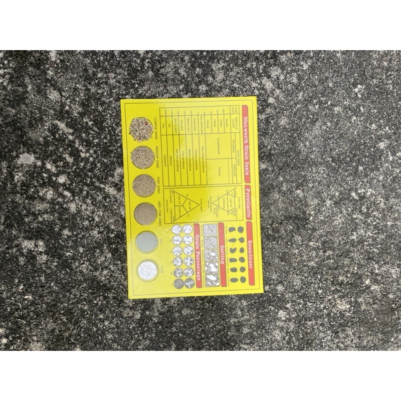 

Alat Geologist - Komparator Butir Batuan Sedimen (Yellow edition)