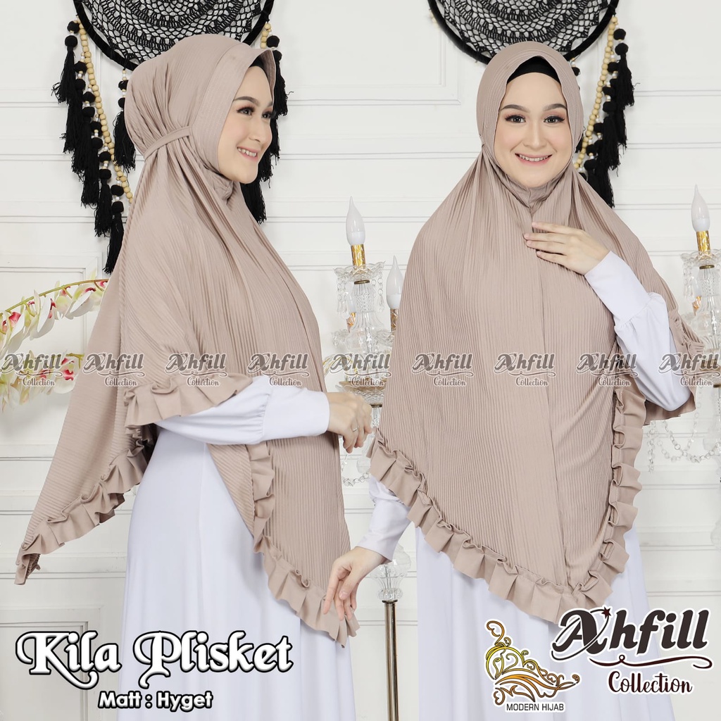 HIJAB INSTANT JUMBO KILA PLISKET ORI AHFILL