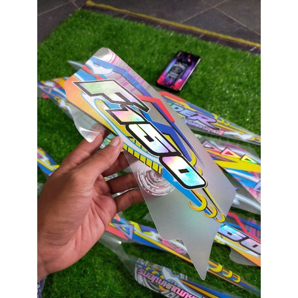 striping hologram FU facelift rainbow