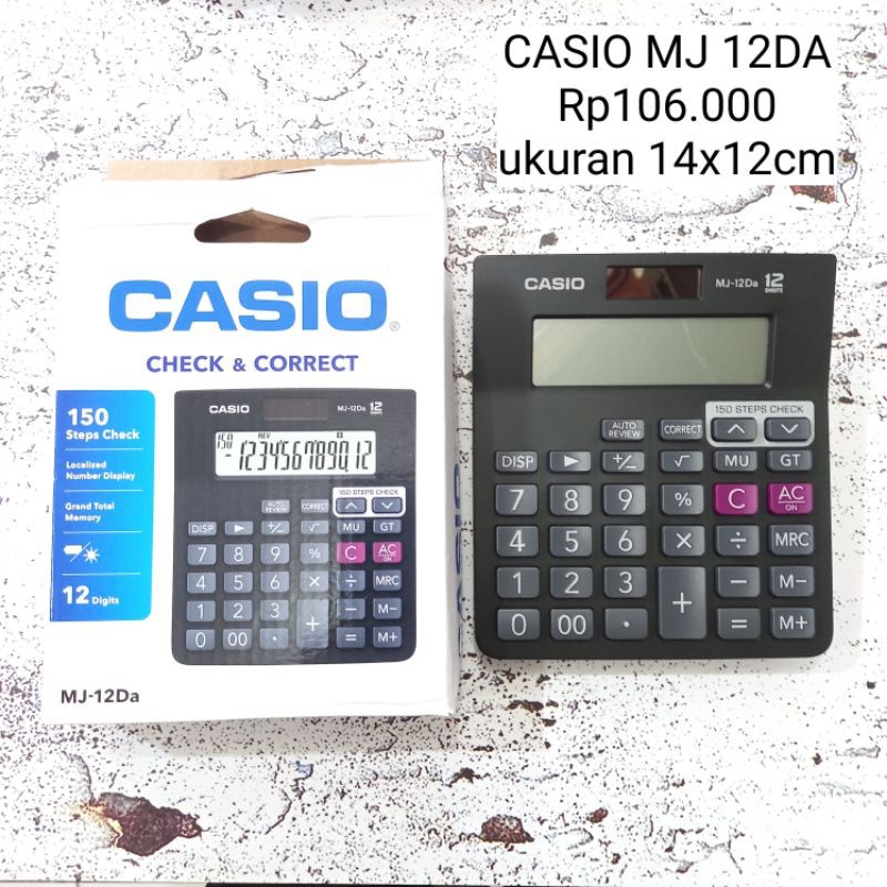 

(Toko Ricoh) CASIO MJ 12 D TERMURAH BISA COD / kalkulator calculator.