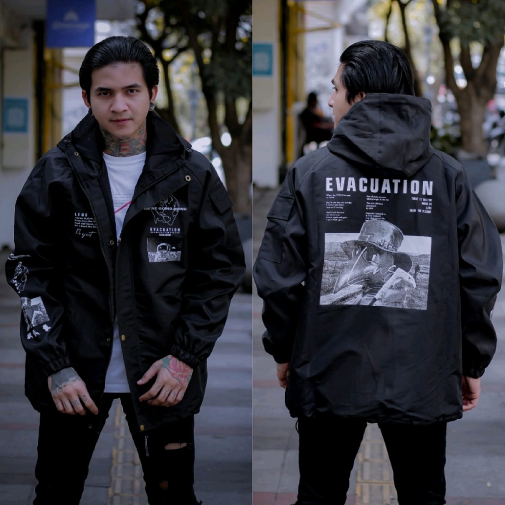 JAKET PRIA - JAKET PARASUT CASUAL SALVIO HEXIA - JAKET PARASUT PRIA - JAKET PRIA PARASUT - JAKET WP-Casual Evacuation