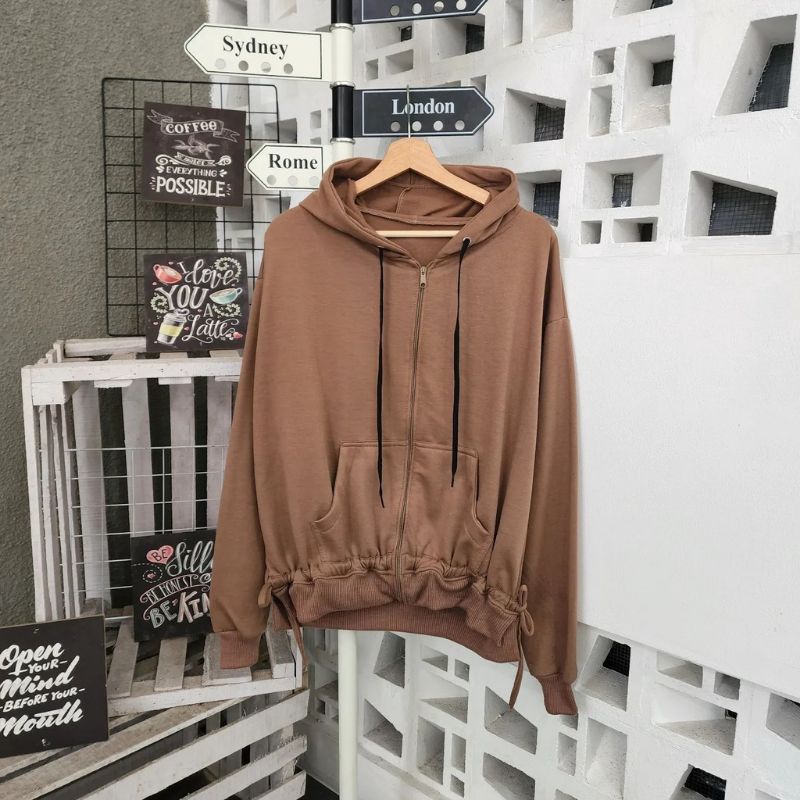 Sweater Hoodie Oversize ZIPPER SERUT 2XL