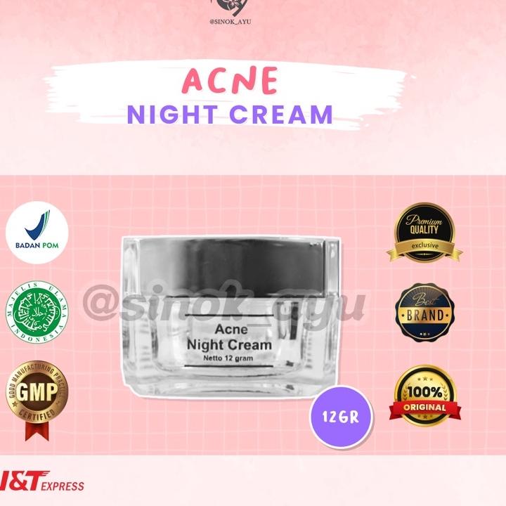 Barang Pilihan.. MS GLOW ACNE NIGHT CREAM MS GLOW ACNE NIGHT CREAM MALAM MS GLOW KRIM MALAM MS GLOW 