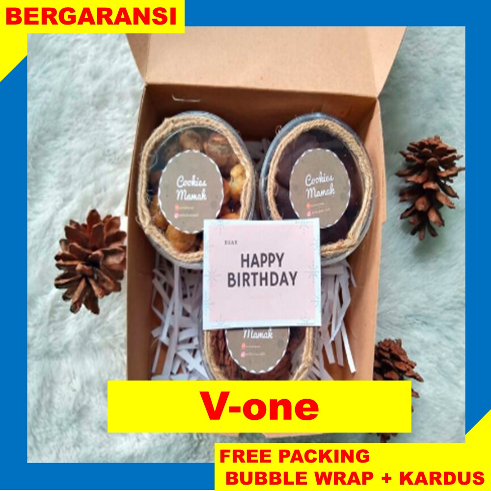 

Cookies Box Isi 3 Hampers Cookies Free Kartu Ucapan