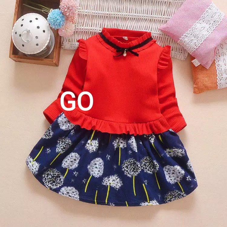 gos DRESS IMPORT SPRING SEASON Baju Dress Anak Perempuan Import