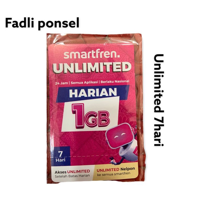 Voucer smartfren unlimited 7 hari