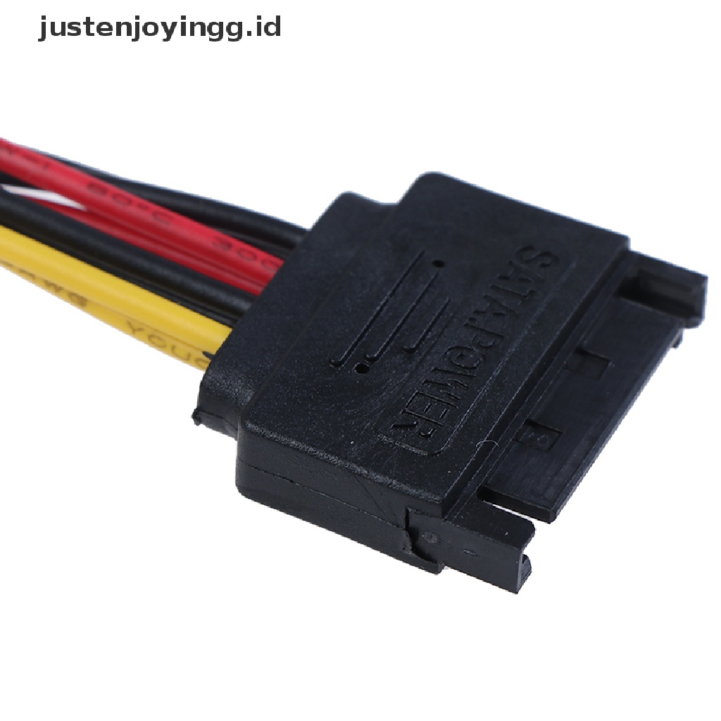 Justenjoyingg.id / 15Pin SATA male Ke double 4 pin molex female ide hdd power Hard Drive