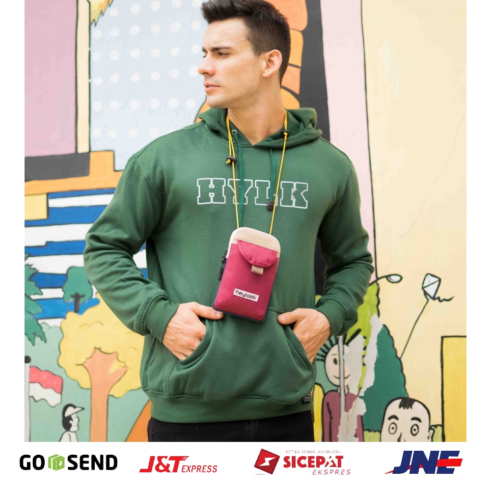 HEYLOOK ID - Sling Phone Pouch EZZY Tas Gantung Hp Kartu Leher Hanging Wallet Pria Cowok