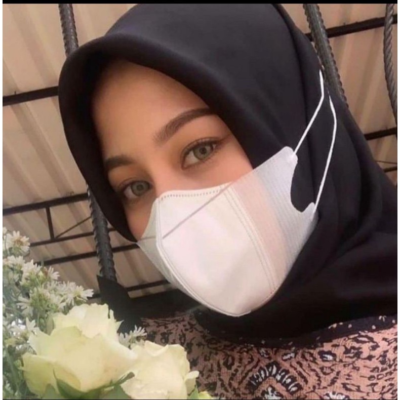 MASKER DUCKBILL MIRIP SENSI / MASKER PUTIH GARIS 1 PACK/ MASKER KESEHATAN / MASKER SENSI