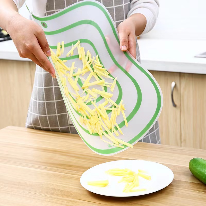 [1KG 21PCS] LBS Talenan Plastik Tipis Talenan Dapur Serbaguna Potong Buah dan Sayur Portable