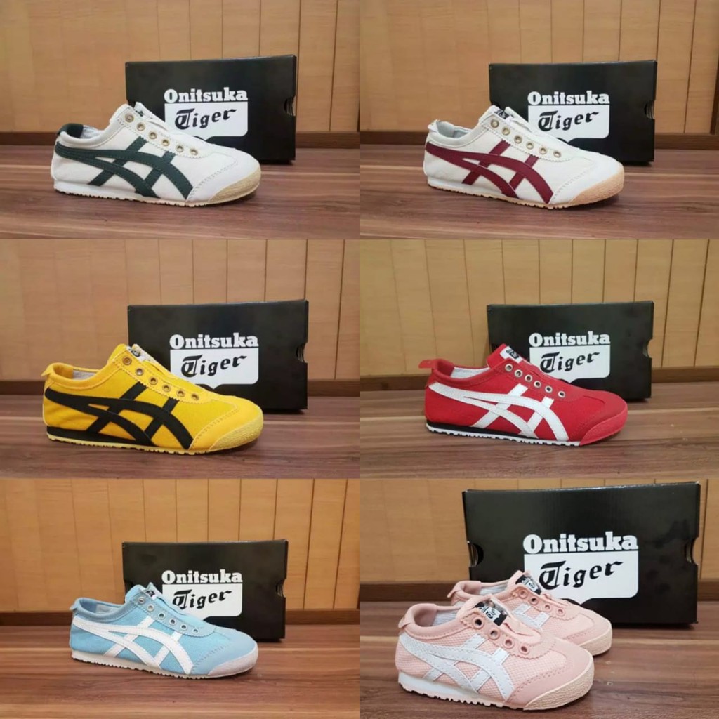 Sneakers sepatu anak perempuan / laki-laki ONlTSUKA Tanpa Tali