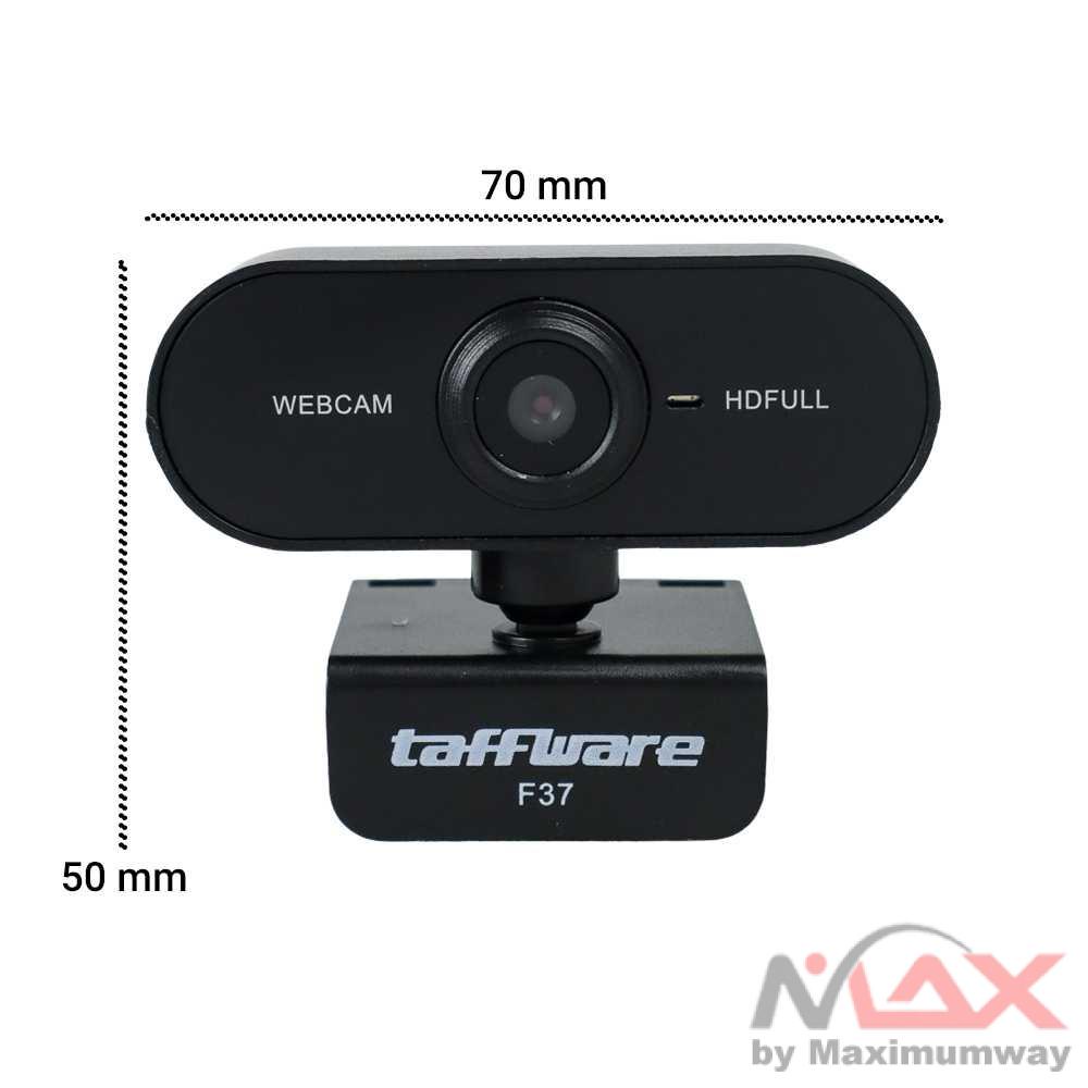 Taffware Webcam HD 1080p Untuk Komputer laptop / PC Desktop tele Video Conference build in microphone Video Conference 1080P with Mic kualitas video jernih Webcam 1080P Full HD Web Camera With Microphone USB Plug Web Cam For PC Computer Mac Laptop