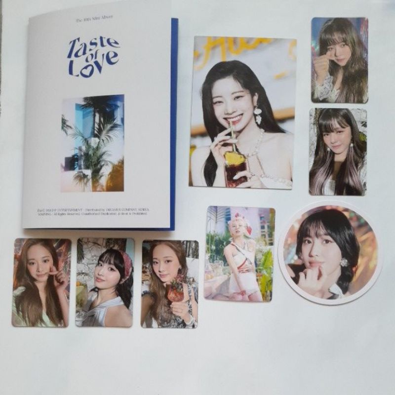 TWICE 'Taste Of Love' Photocard Tzuyu Jeongyeon Momo Dahyun Tasting Card Chaeyoung Lenticular TOL