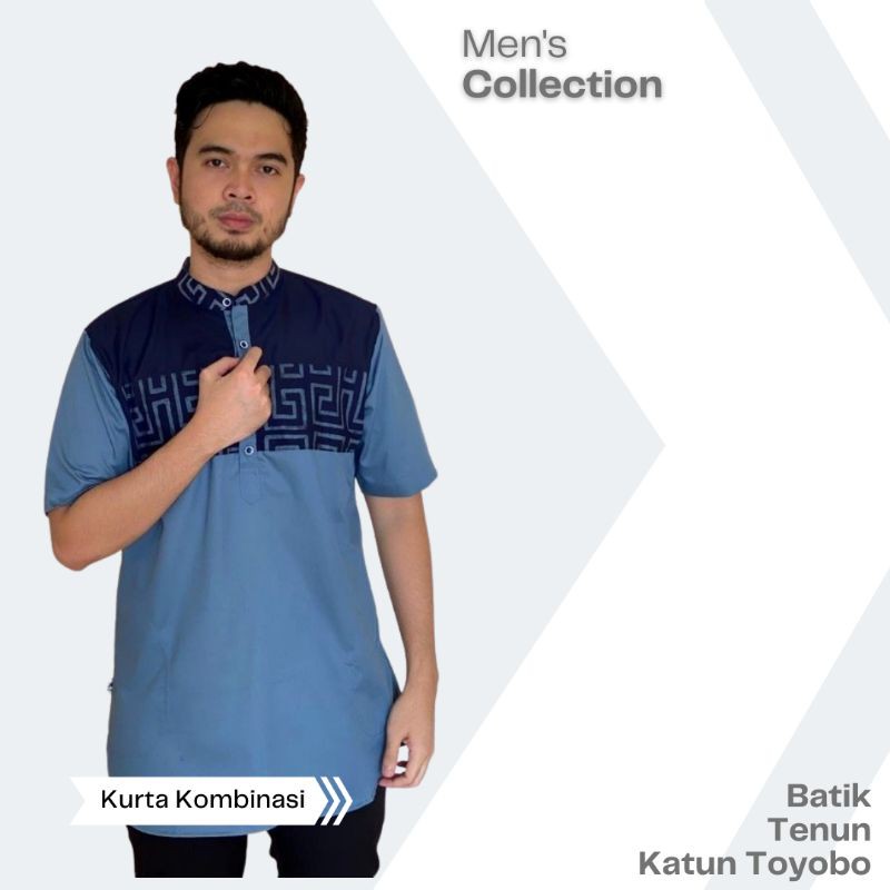 kurta kombinasi batik tenun