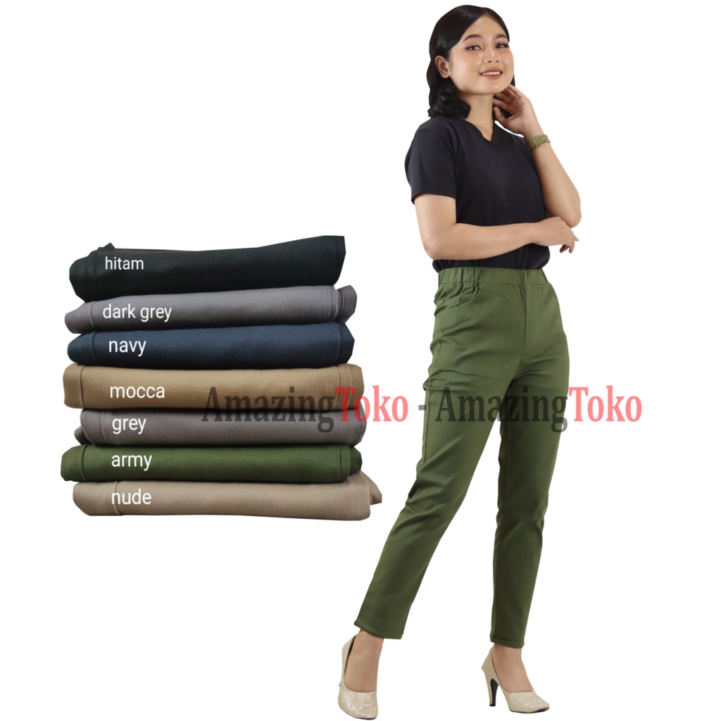 Celana Chinos Wanita , Chinos Pants Wanita Premium