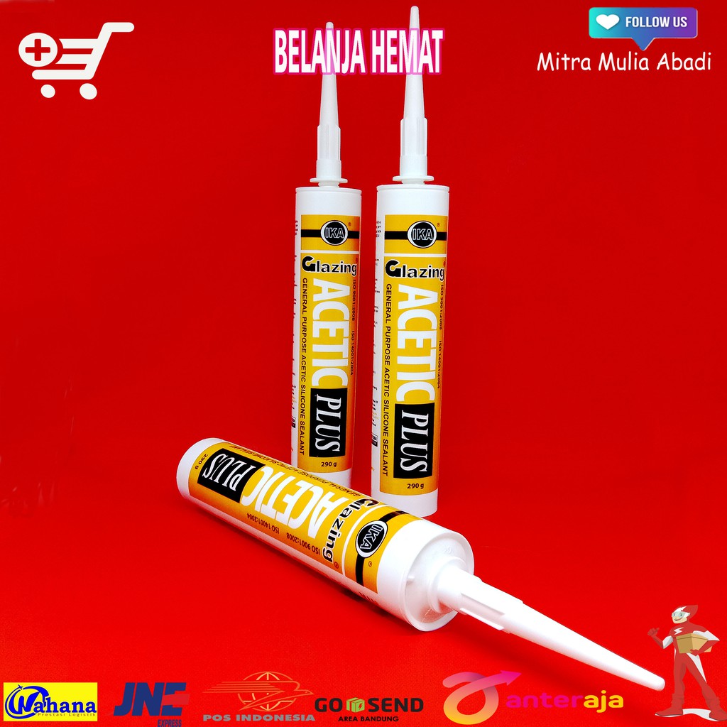 LEM BOTOL KACA LEM KACA AQUARIUM SEALENT HITAM CLEAR PUTIH