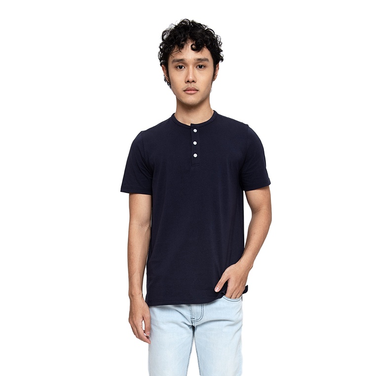 MANZONE KAOS LENGAN PENDEK TIME- NAVY