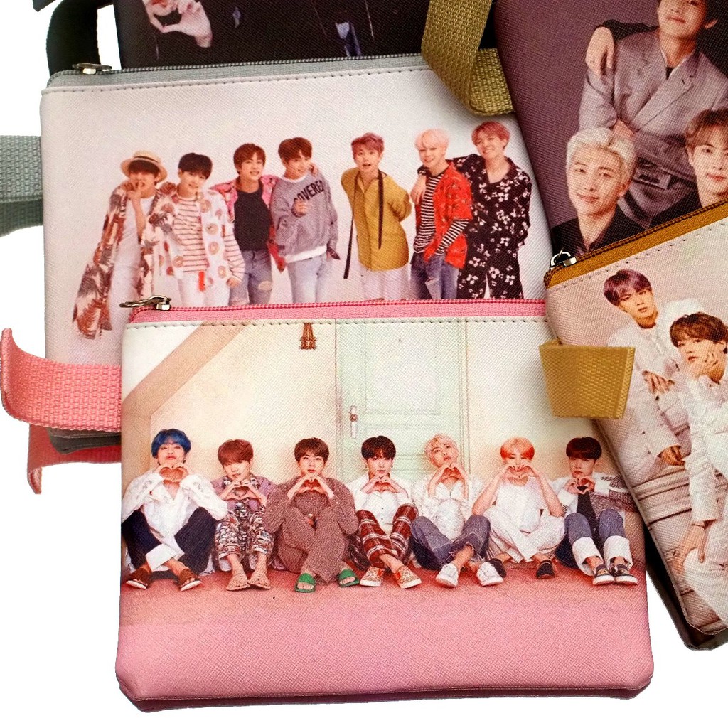 Dompet Kosmetik Serbaguna BTS Ukuran JUMBO Kpop Korea Tempat Pensil Masker Pouch Kartu Uang Berkualitas