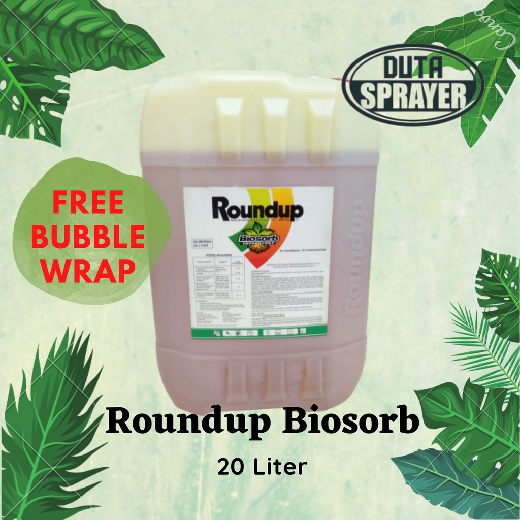 Roundup Biosorb 486 SL 20L Round Up 20 Liter Herbisida Pembasmi Gulma Rumput Alang-Alang Glifosat 20 Ltr Glyphosate 20Ltr