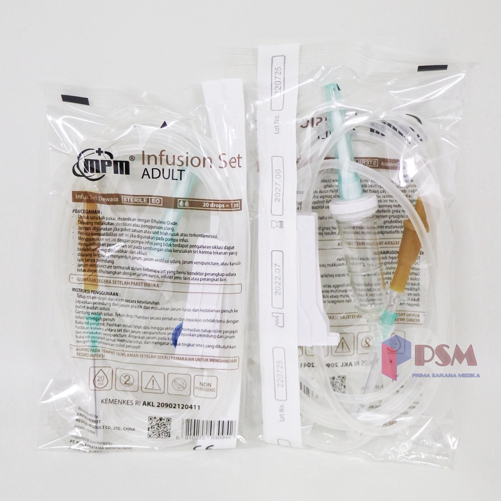 Jual GEA MPM Infusion Set Adult Standart Type / Alat Infus Set Dewasa