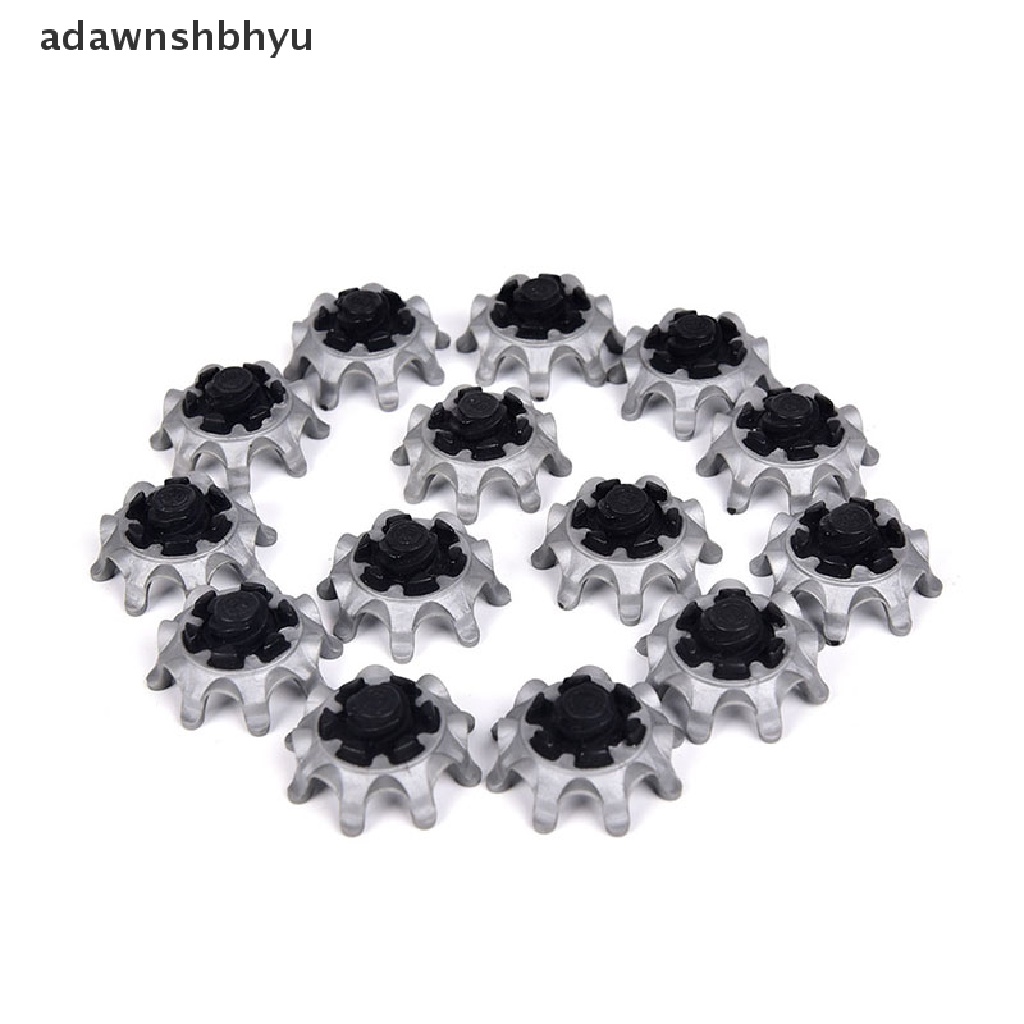 Adawnshbhyu 14 Pcs Sepatu Golf Spike Soft Spikes Fast Twist Studs Shoe Spikes Replacement Set