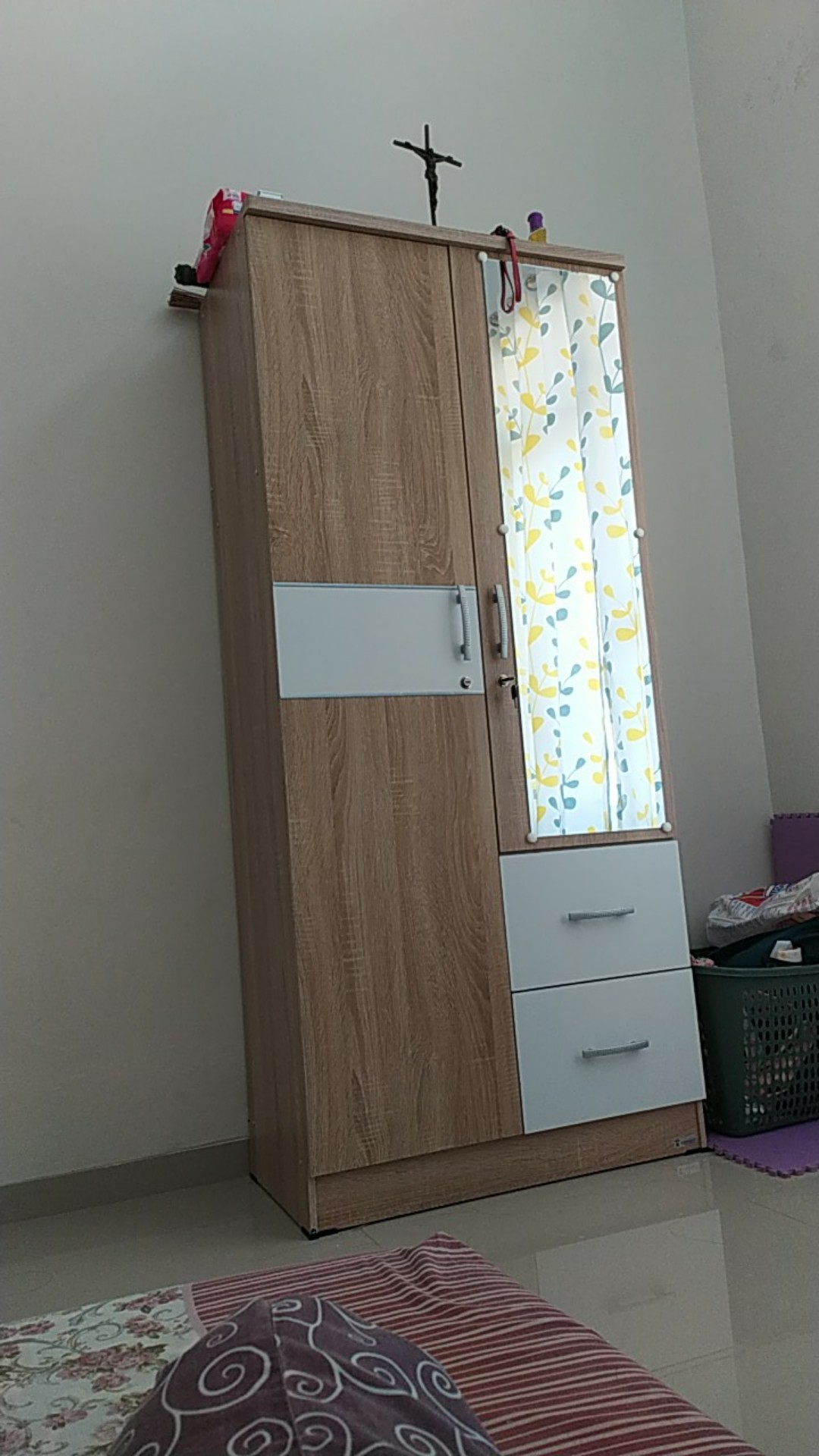 Lemari Pakaian 2 Pintu Cermin Lpt 028