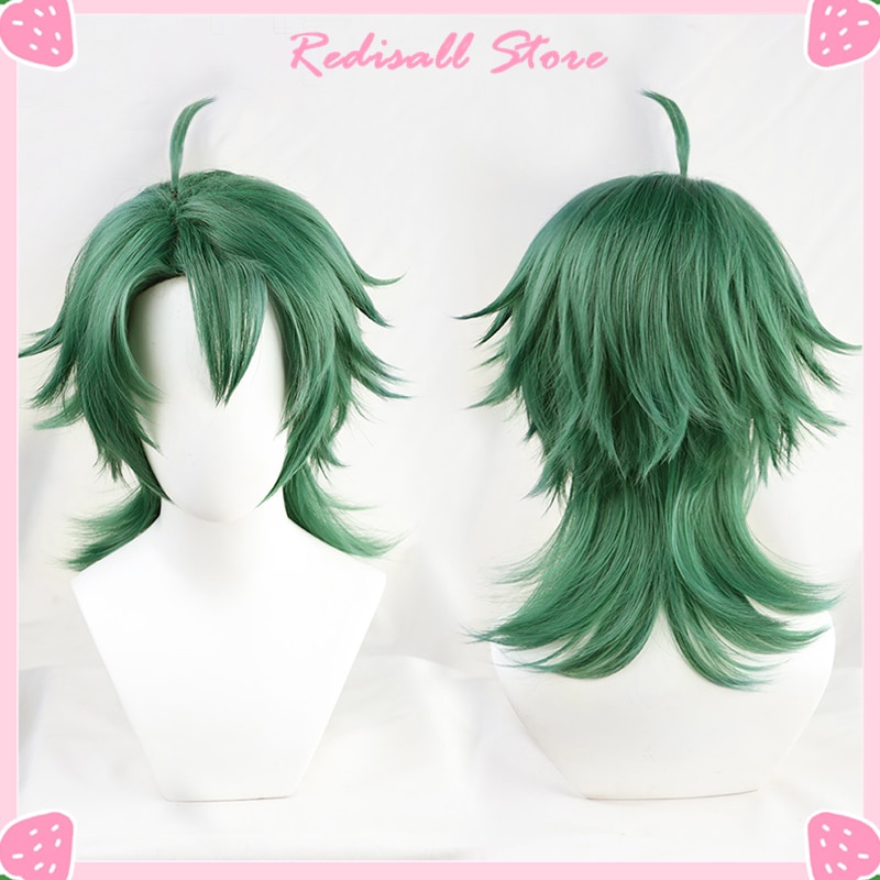 PREORDER Anime SK∞ Joe Cosplay Wig Green Short Straight Mullet Hair Heat Resistant SK8 the Infinity 