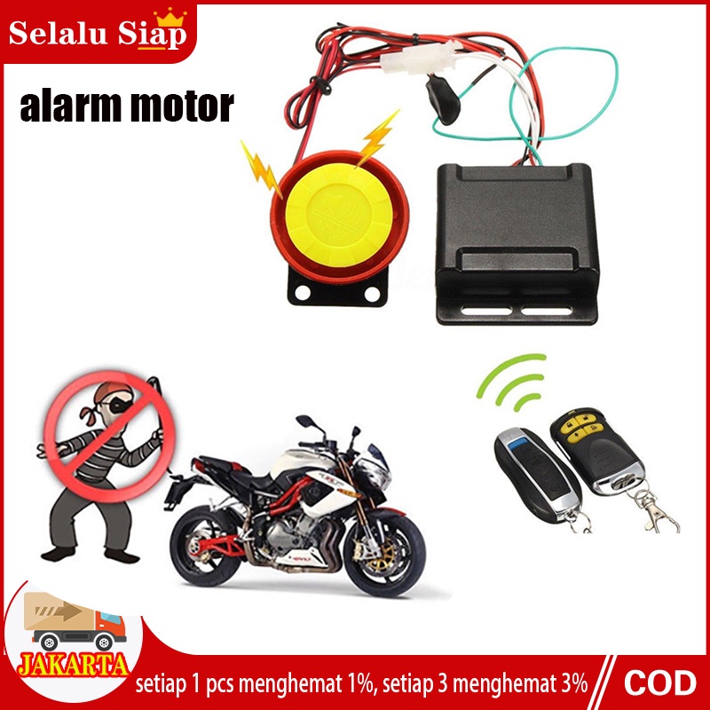 Alarm Motor System V12 Remote Stater Jarak Jauh Universal Yamaha Honda Suzuki